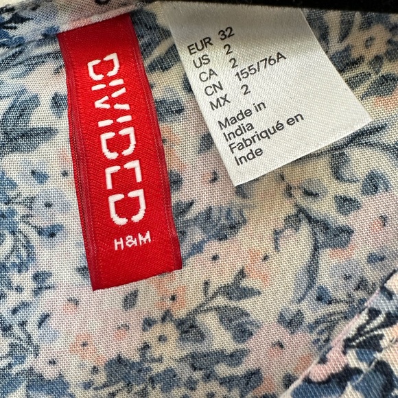Divided H&M Pink Floral Dress Size 2 💥2/$15 or 3/$20💥 - Picture 4 of 12